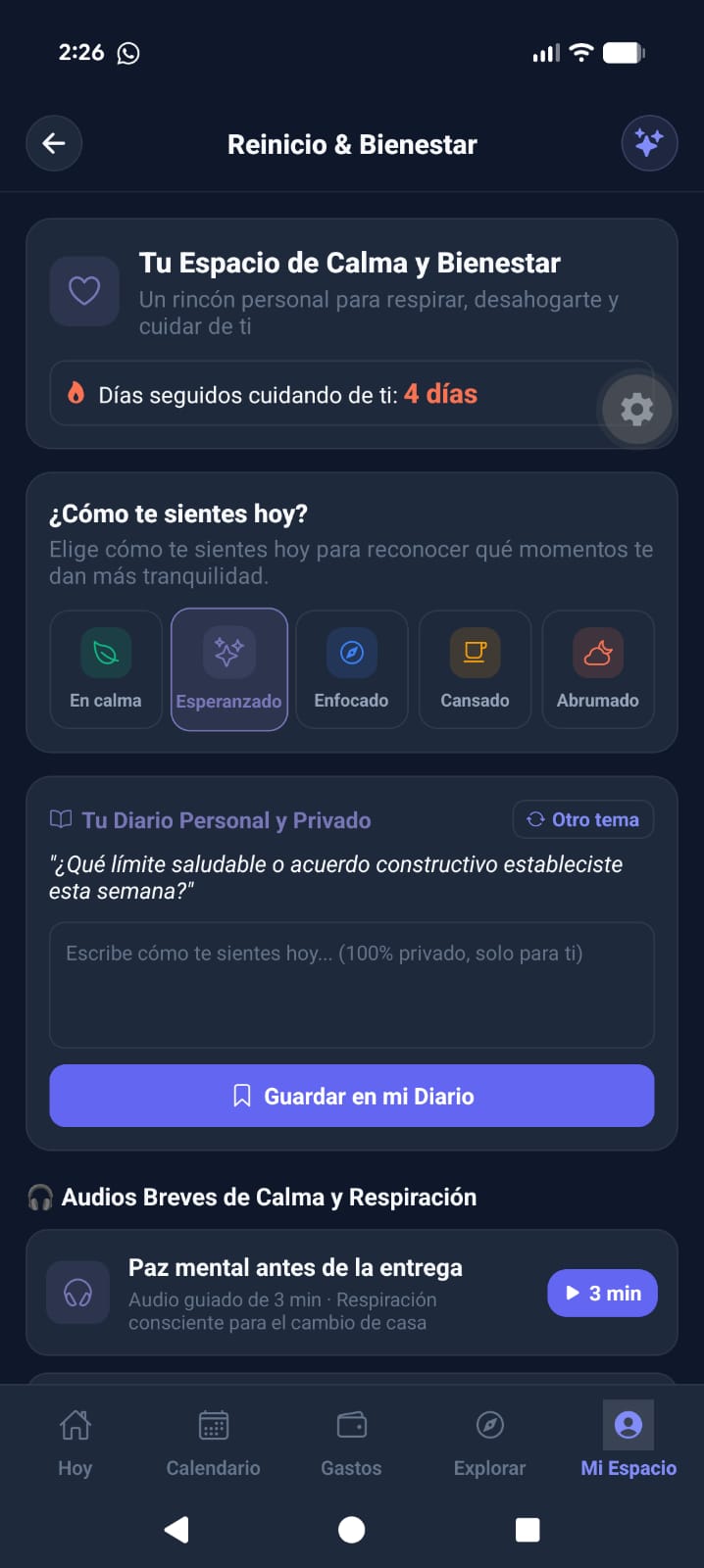 Reinicio y Bienestar Emocional