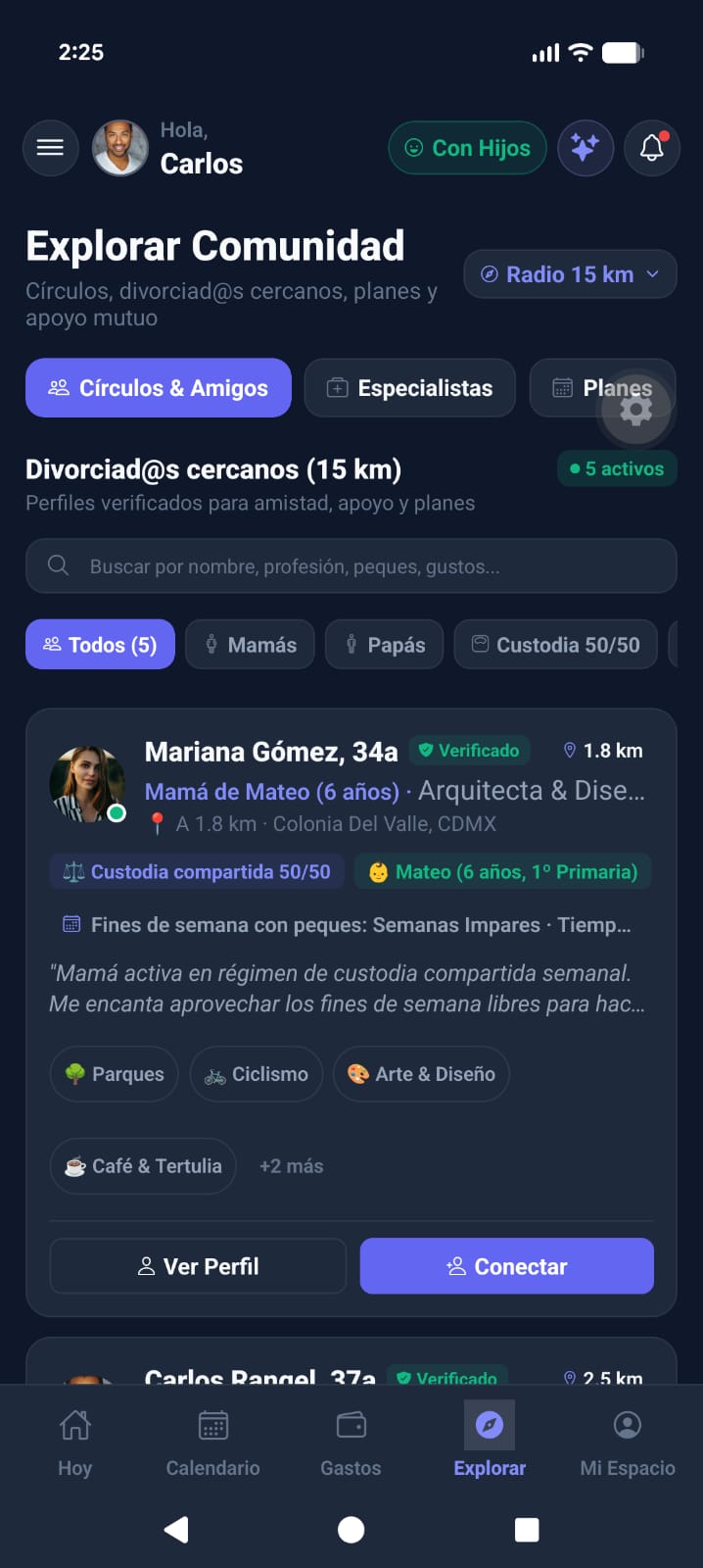 Explorar Comunidad y Círculos